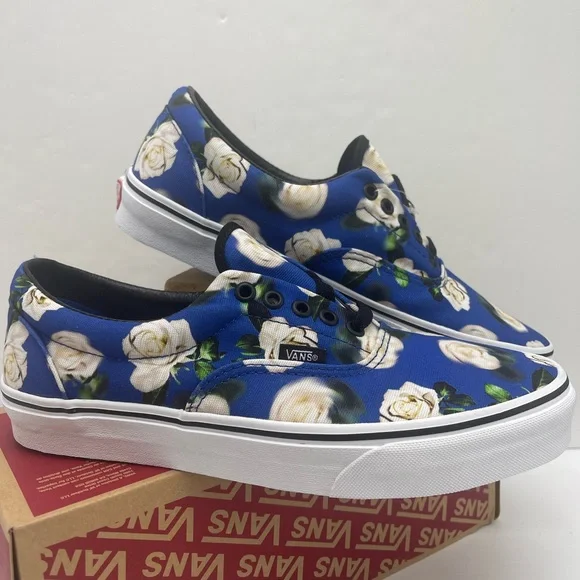 Vans Men’s Era (Romantic Floral) Lapis Blue SneakersVN0A38FRVP9